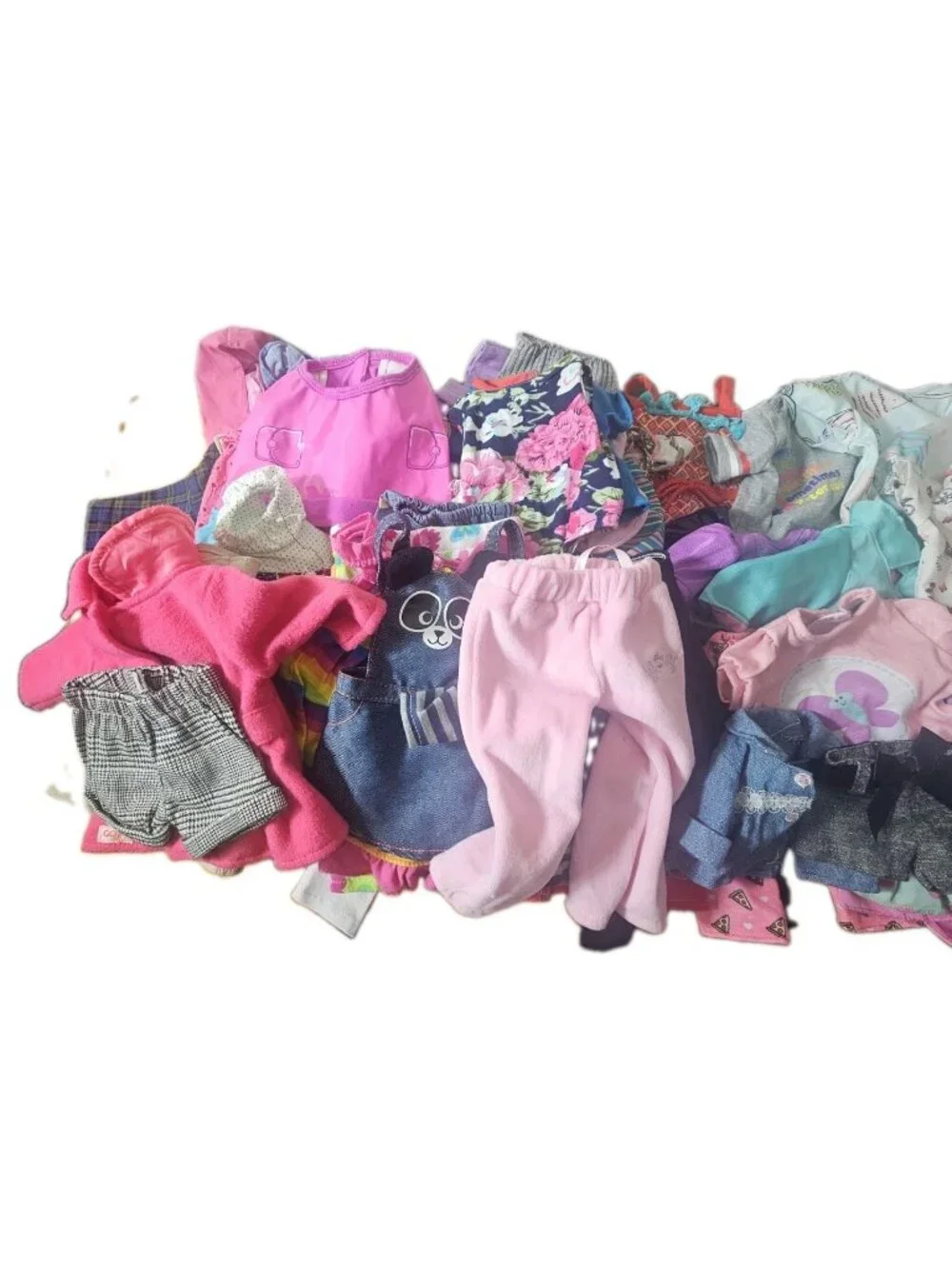 Bulk Lot Mixed Doll Clothes With Assorted Shoes For Og Dolls And Others Used